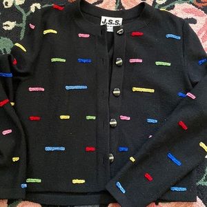 Vintage J.S.S. confetti cardigan